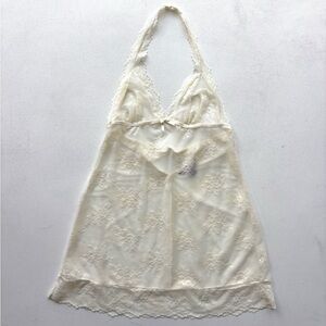 Victoria’s Secret vintage Y2K babydoll sheer night dress cream size medium sexy
